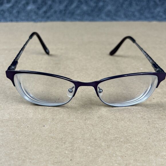 Cote D'Azur CDA 239 C1 Purple Cat Eye Women's Eyeglasses Frame 50-17-135 .  G191 - Picture 1 of 7